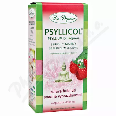 Dr.Popov Psyllicol smak malinowy 100g