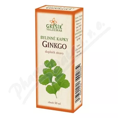 Grešík Bylinné kapky Ginkgo 50ml