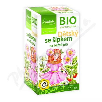 Apotheke BIO Herbatka owocowa dla dzieci z dzikiej róży 20x2g