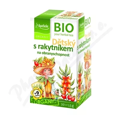 Apotheke BIO Herbatka dla dzieci z rokitnikiem. 20x1,5g