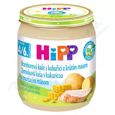 HIPP BABY MENU kukuř.a br.s krůtím mas.125g CZ6203